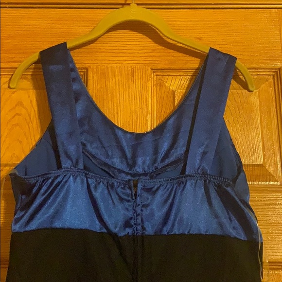 Blue/black homecoming/prom dress; only worn once! - Picture 3 of 3